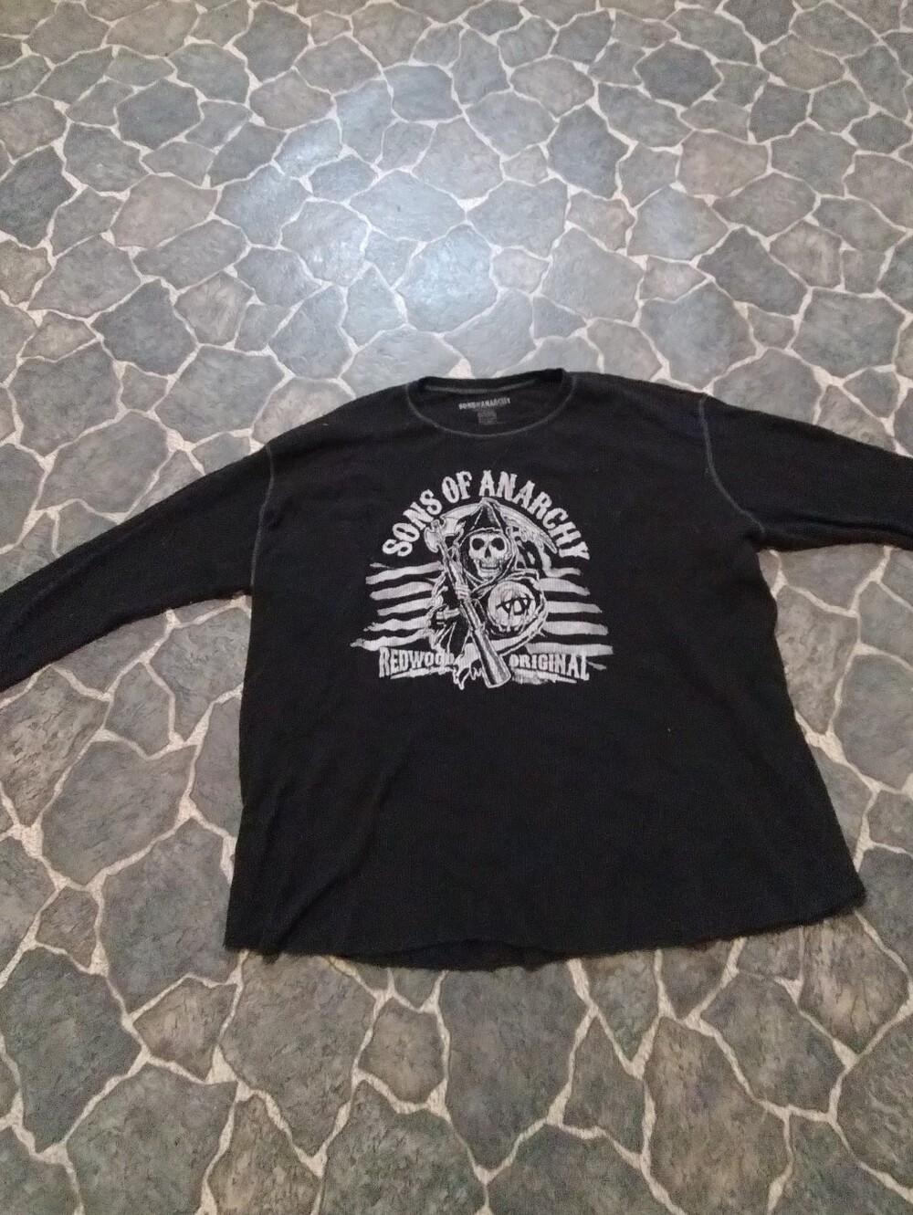 Sons of Anarchy men's black thermal shirt size 2XL VINTAGE